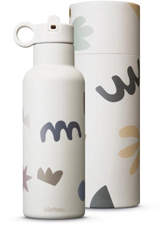 Flessa di acqua in acciaio inossidabile per bambini | Sostenibile, impermeabile e facile da utilizzare | Flessa con beccuccio | Flessa di acqua in acciaio inossidabile per bambini (forme, 475 ml)
