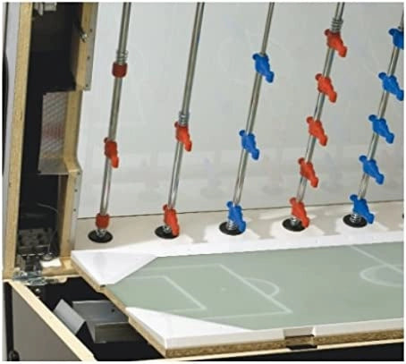 Calciobalilla Garlando linea Bar mod. Olympic Silver con gettoniera e aste rientranti