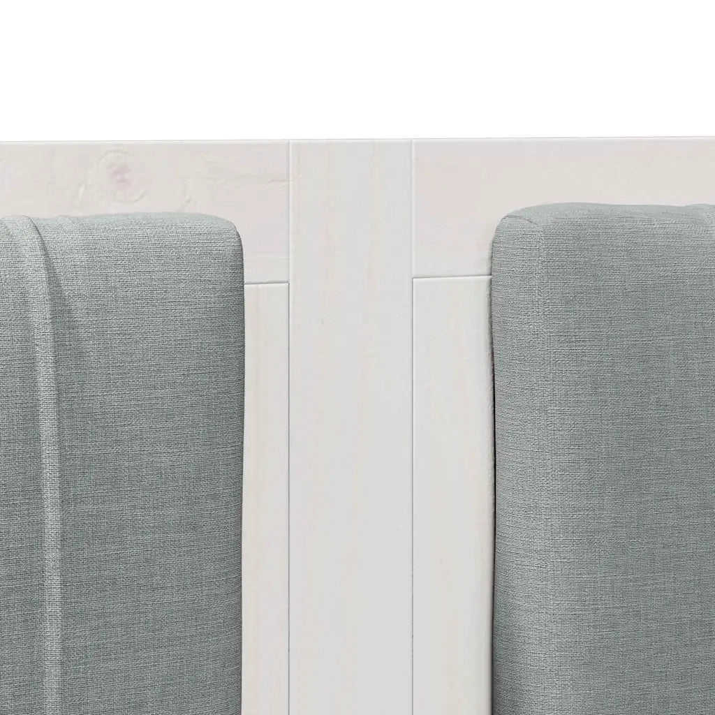 Testiera | Testata imbottita con Testiera | Testata Bianco 180 cm Pino massello