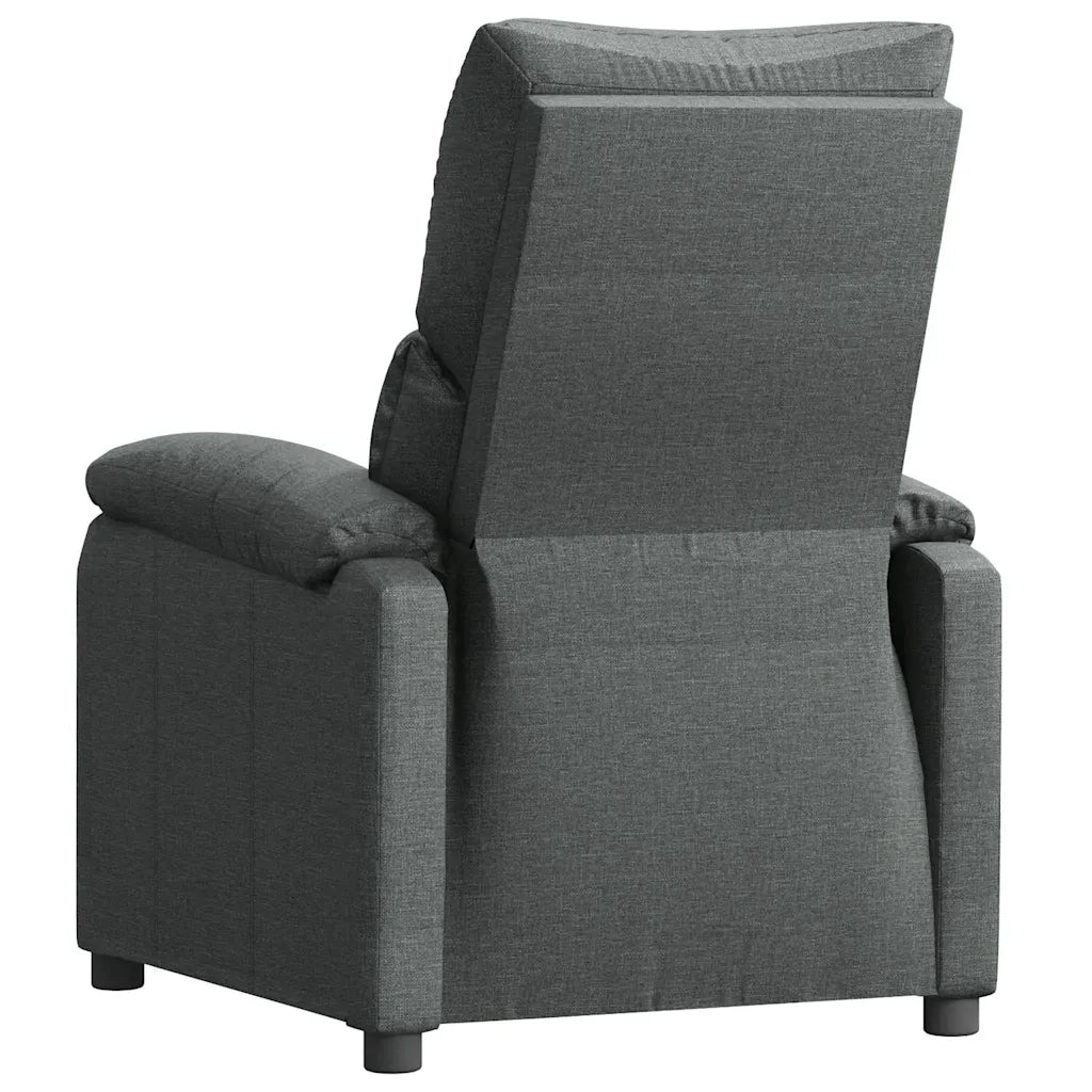 Divano Sedia-Poltrona Reclinabile in Tessuto Grigio Scuro 476015