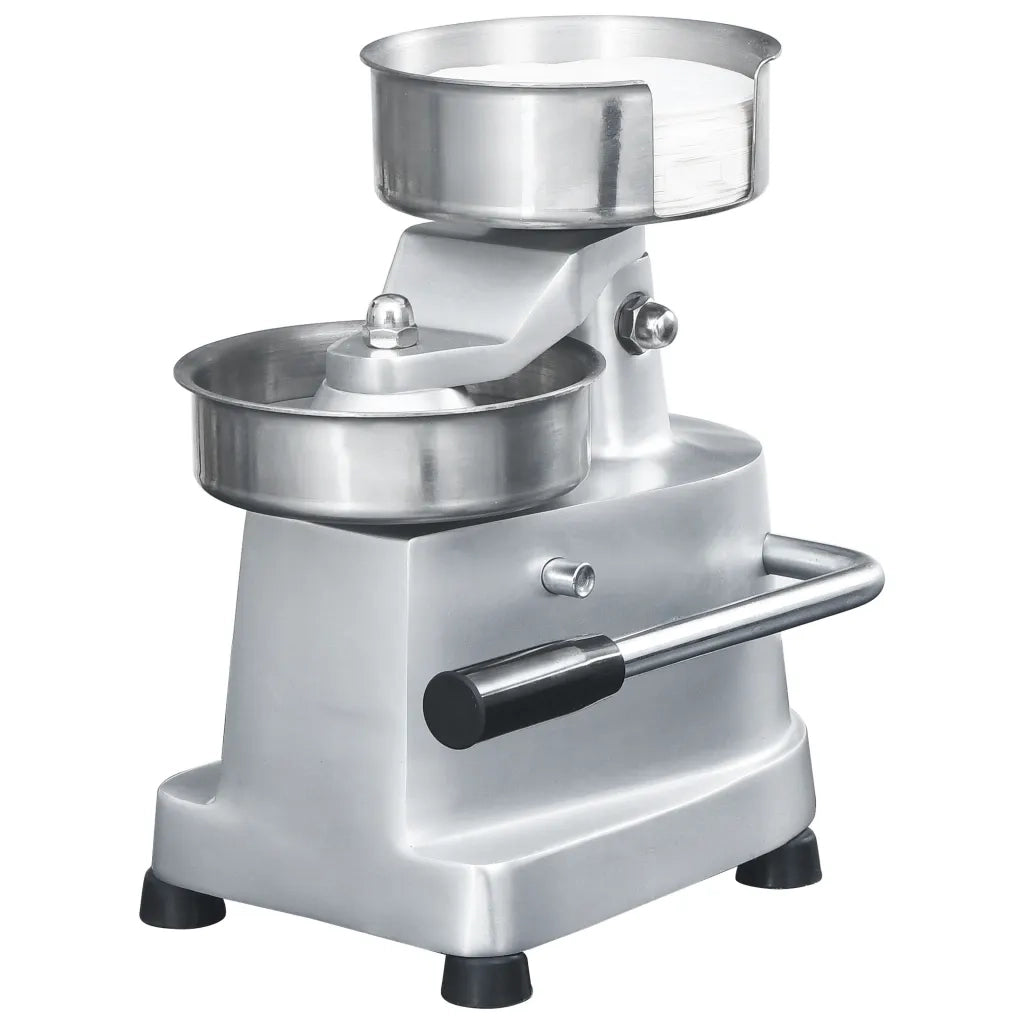 Pressa per Hamburger con 500 Fogli Carta Patty Alluminio 10 cm