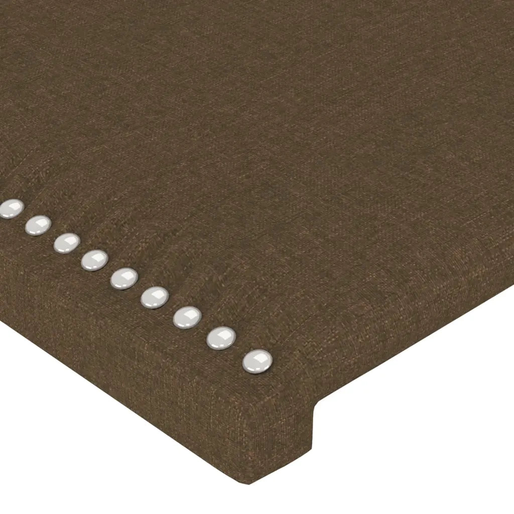 Giroletto senza Materasso Marrone Scuro 100x200 cm Tessuto 3124955