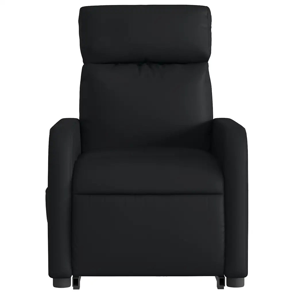 Poltrona | Sedia Relax Alzapersona Reclinabile Elettrica Nera in Similpelle