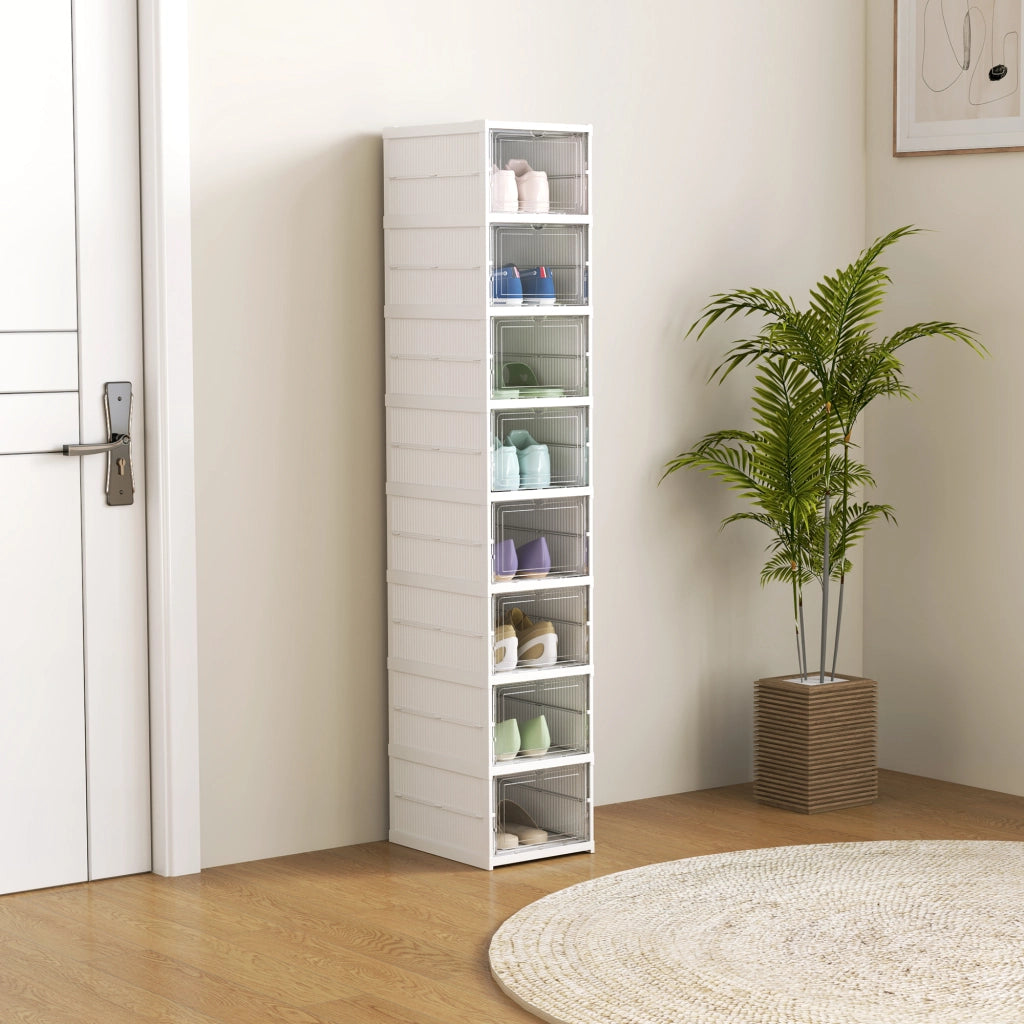 Scarpiera 8 Ripiani Folding ¨C Minimal ¨C Bianco