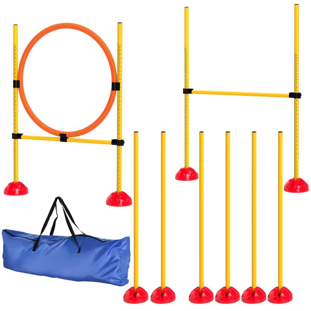 Set Agility per Cani ¨C Minimal ¨C 3 Pezzi con Ostacoli e Stanghe