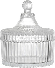 Scaletta per cibi 300ml - Scaletta in vetro - Scaletta per cibi con coperchio - Scaletta decorativa per cibi - Scaletta per farmacia - Scaletta per alimenti per ufficio casa