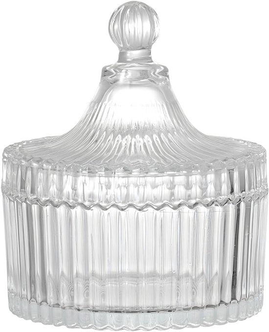 Scaletta per cibi 300ml - Scaletta in vetro - Scaletta per cibi con coperchio - Scaletta decorativa per cibi - Scaletta per farmacia - Scaletta per alimenti per ufficio casa