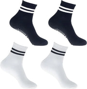 Calze antiscivolo per donne misura 35-38, 4 paia, antislip e grip, multicolore
