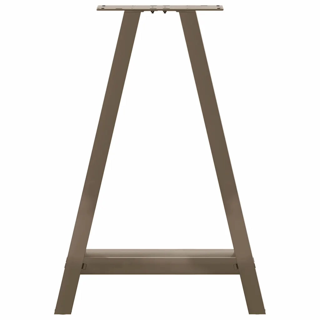 Gambe per tavolo da pranzo a forma di A 2 pz 60x(72-73) cm in acciaio 4012851