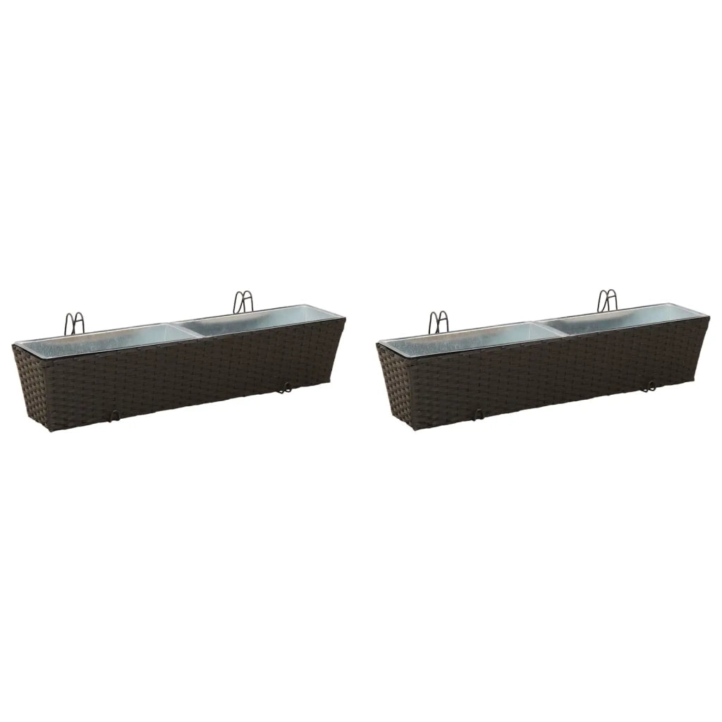 Ringhiera 2 pz 80 x 17 x 17 cm Metallo CFW4042379