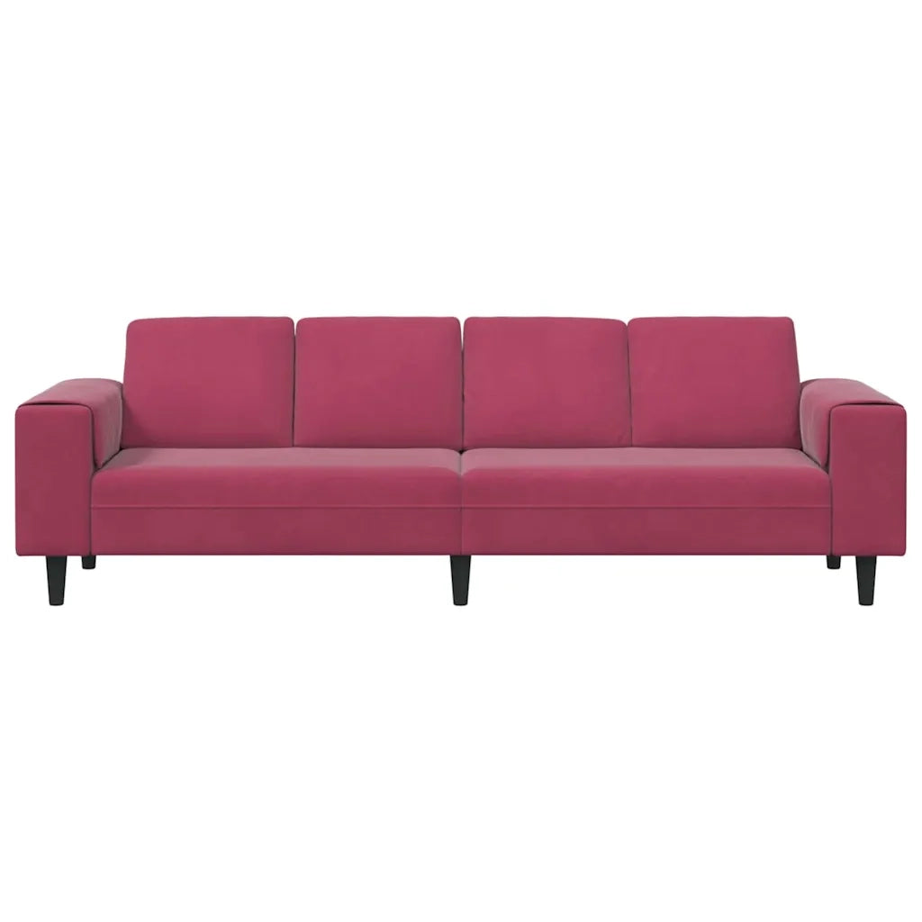 Divano per Soggiorno Rosso Vino 250 x 77 x 76 cm 3335095