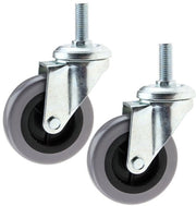 Due pneumatici di sostegno 75 x 21 mm 3 pollici 50 kg grigio