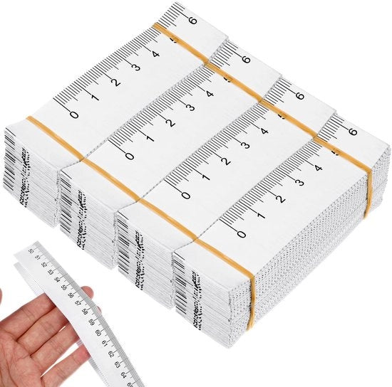 Meetlinti per carne 100 pezzi - Meetlinti in carta - Strumenti di misurazione leggeri - Omtrekmeter - Progettato per essere portatile - Facile da leggere
