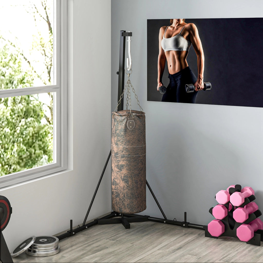 Supporto Sacco da Boxe ¨C Minimal ¨C Nero 170x90x182-225 cm