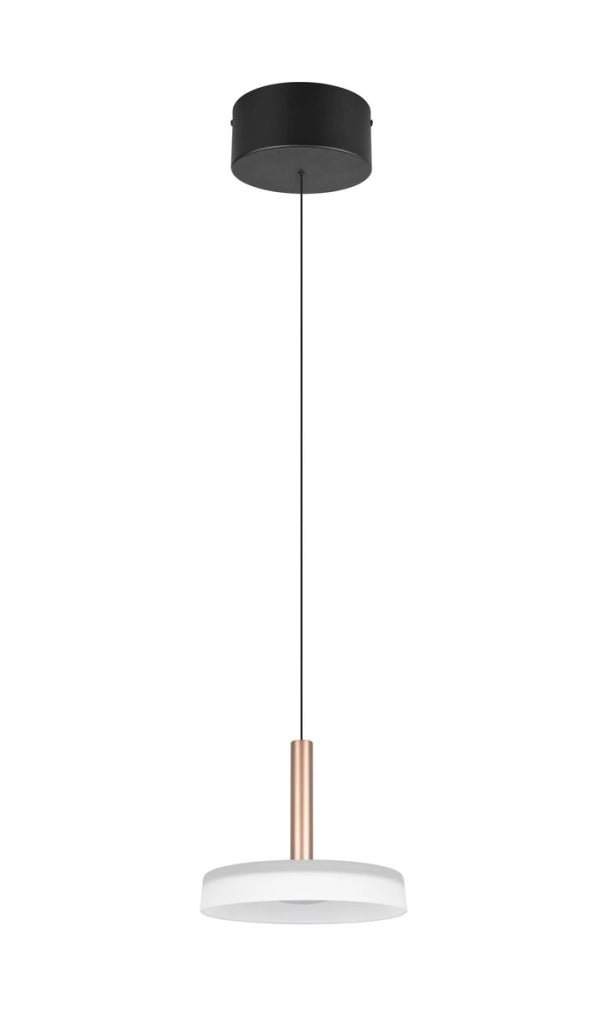 Lampada a sospensione moderna CELESTE Trio vetro bronzo LED