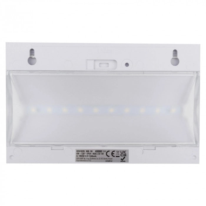Applique solare LED 6W 4000K bianca PIR 2 modalità Ecolight