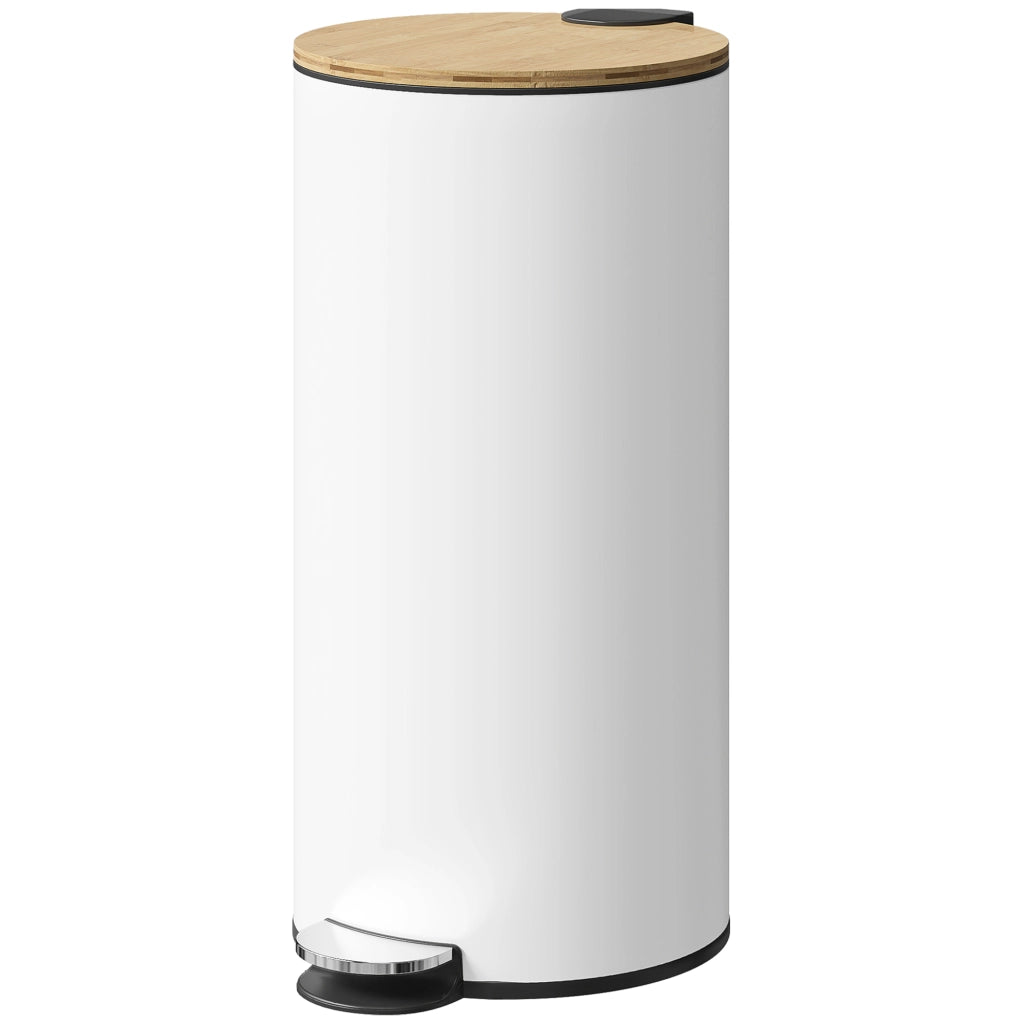 Cestino a pedale per cucina 30L con secchio interno rimovibile ¨C Minimal ¨C bianco 36x30x60,5cm