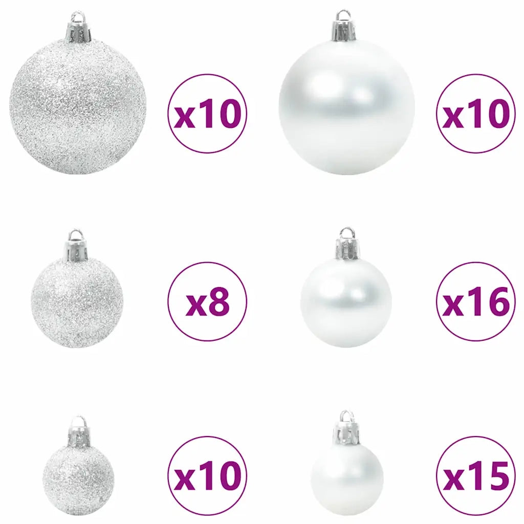 Albero di Natale artificiale con 300 LED Verde e Bianco 210 cm 3395762