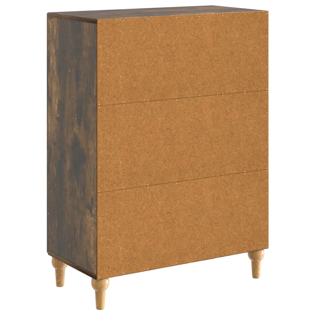Credenza | Madia | Buffet da pranzo | Armadio da pranzo Rovere Fumo 66 x 34,5 x 90 cm Legno ingegnerizzato