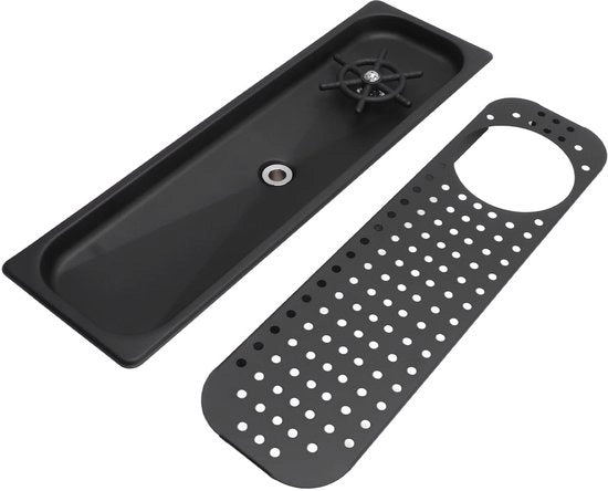 Rinser per Pitcher in Acciaio Inossidabile 304 Duraturo - Cassetta di Pulizia in Vetro - Vasca di Scarico con Drizzle - Bocchetta Multi-Angolo - Sicurezza - Pulizia a Mano Libera - Macchina di Pulizia per Vetro