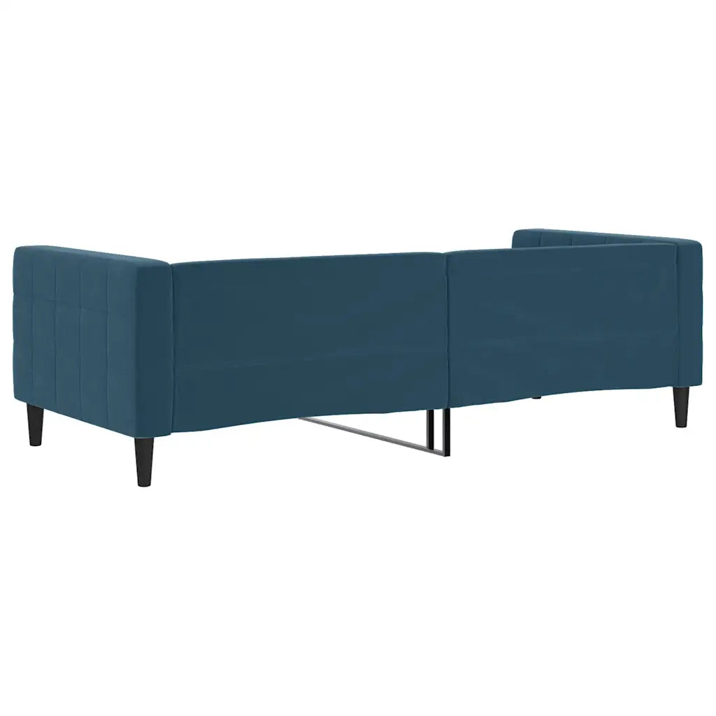 Letto singolo | Letto per adulti | Letto da Giorno Blu 90x200 cm in Velluto
