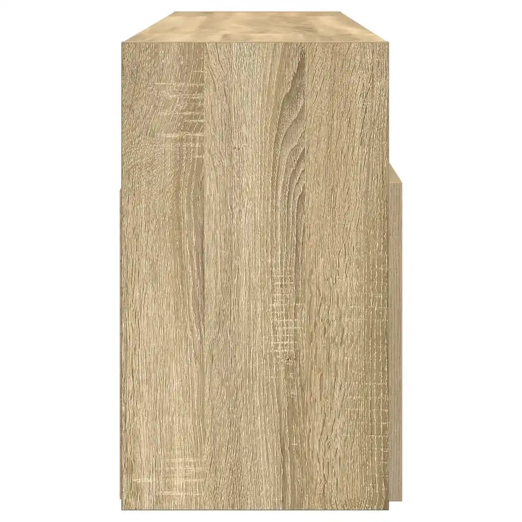 Mobile Porta TV con Luci LED Rovere Sonoma 120x30x50 cm 804304