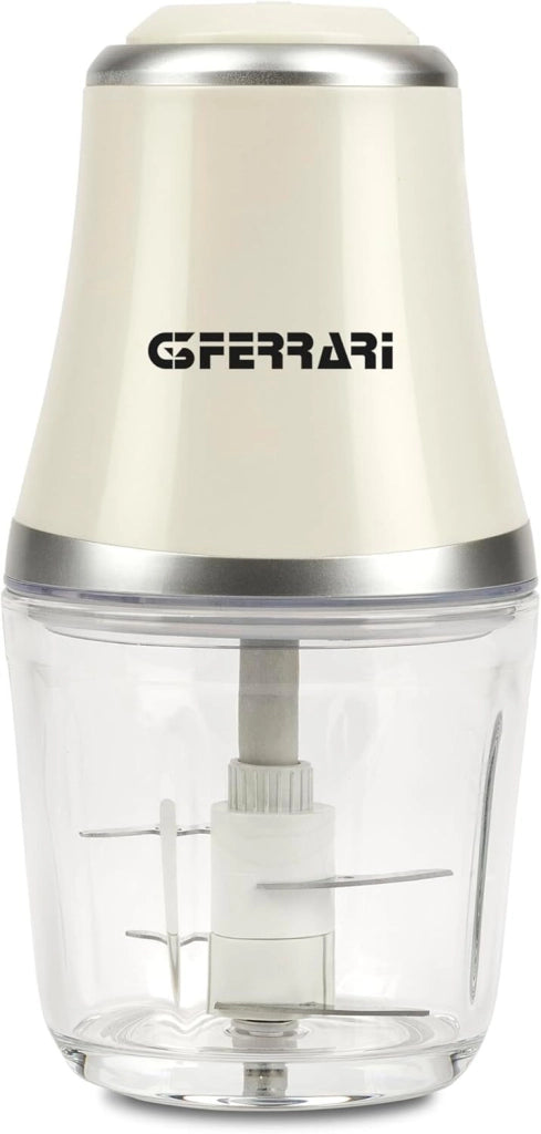 G3 Ferrari G2016301 Vetromix Tritatutto Elettrico 500W Bicchiere Vetro 500ml 4 Lame Funzione Pulse colore Bianco