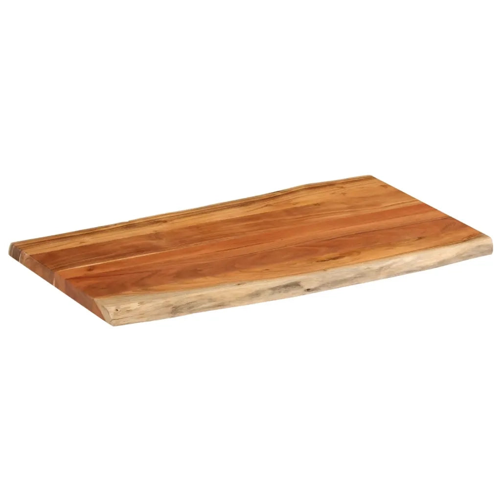 Piano Tavolo 120x60x2,5 cm Rettangolare Legno Acacia Bordi Vivi 370624