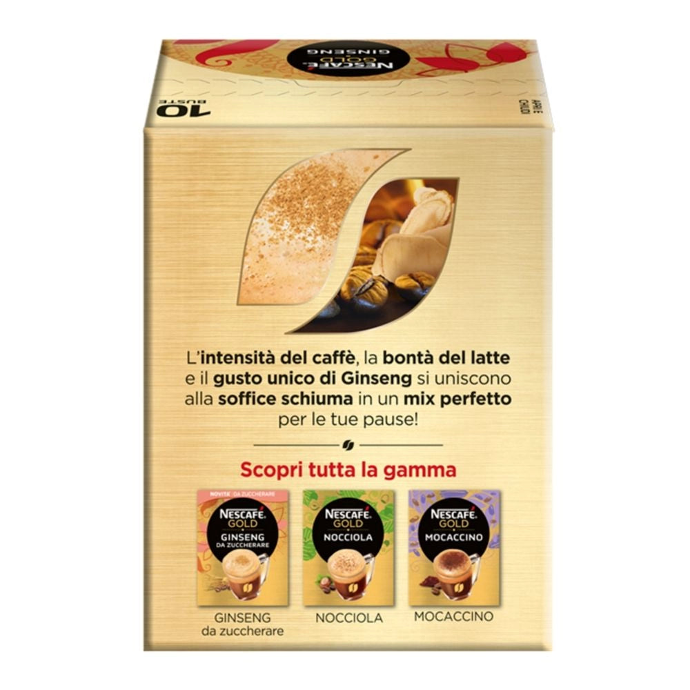 Nescafe' gold i golosi ginseng multipack 20 confezioni da 10 bustine ciascuna