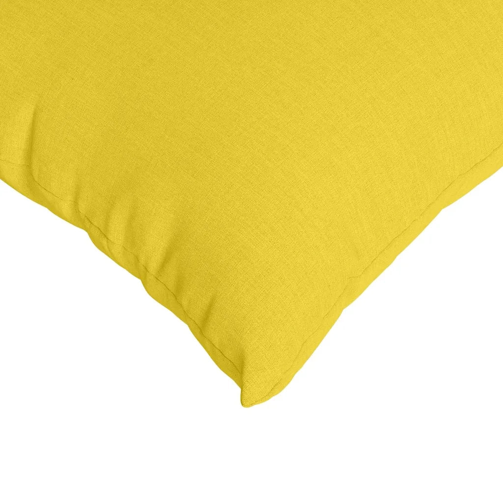 Cuscini da Divano 2 pcs Giallo Chiaro 50 x 30 cm Tessuto 42013619