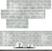 Tegelstickers grigi per cucina e bagno - Autoadesivi e impermeabili