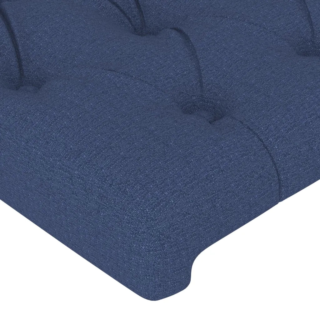 Testiera | Testata ad Orecchio Blu 203x23x118/128 cm in Tessuto