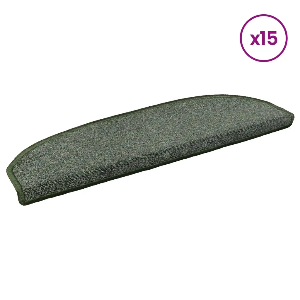 Tappetini per scale autoadesivi 15 pcs Verde Scuro 42038643