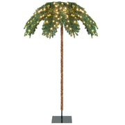 Palma di Natale pre-illuminata con 250 luci LED 813 punte di ramo, Albero artificiale con struttura a cerniera