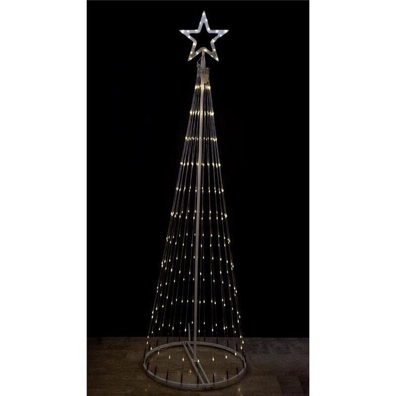 ALBERO 3D 262 MICROLED CM.200 H CON PUNTALE A STELLA