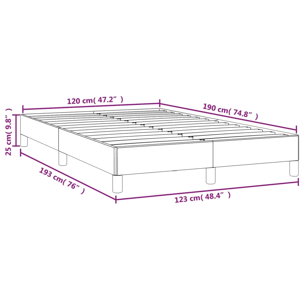 Giroletto senza Materasso-Struttura Letto Crema 120x190cm in Tessuto 275686