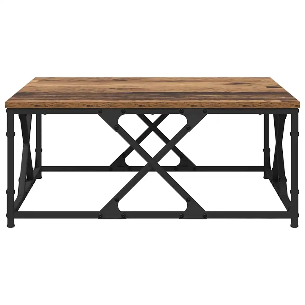 Tavolino da Salotto-Tavolino da soggiorno-Tavolo Legno vecchio 70 x 70 x 30 cm