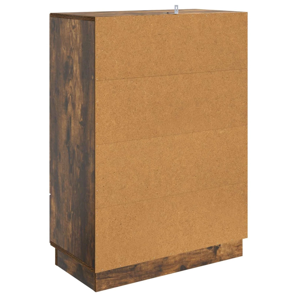 Credenza | Madia | Buffet da pranzo | Armadio da pranzo Rovere Fumo 66 x 34,5 x 92 cm Legno ingegnerizzato