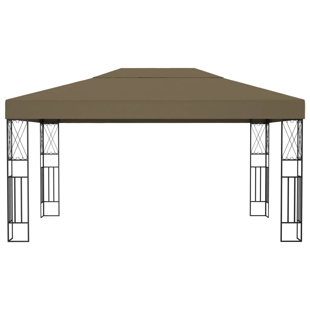 Gazebo 3x4 m Grigio Talpa in Tessuto 312270