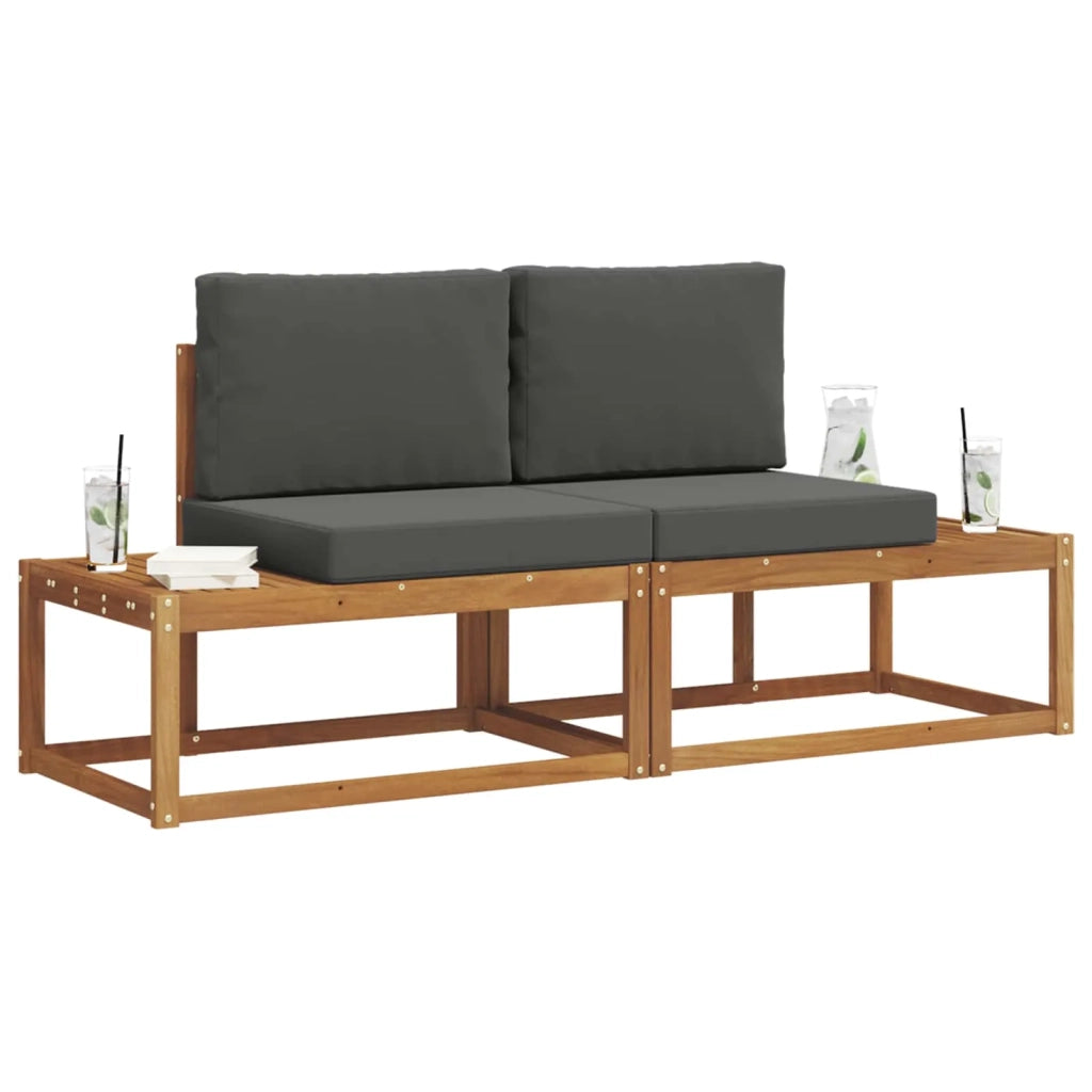 Set di divani da esterno con cuscino 2 pcs Naturale 3366940