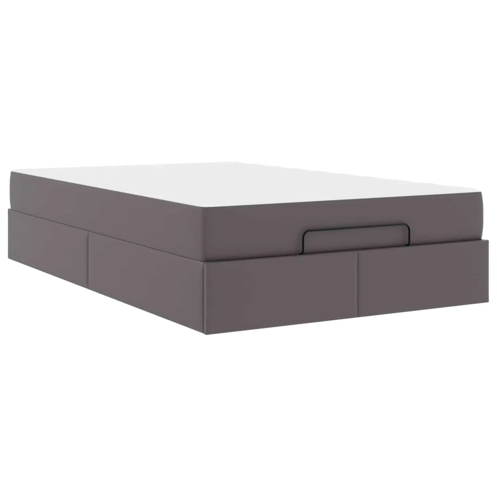 Struttura letto con materasso Altro 2 pcs Grigio PVC 3399423