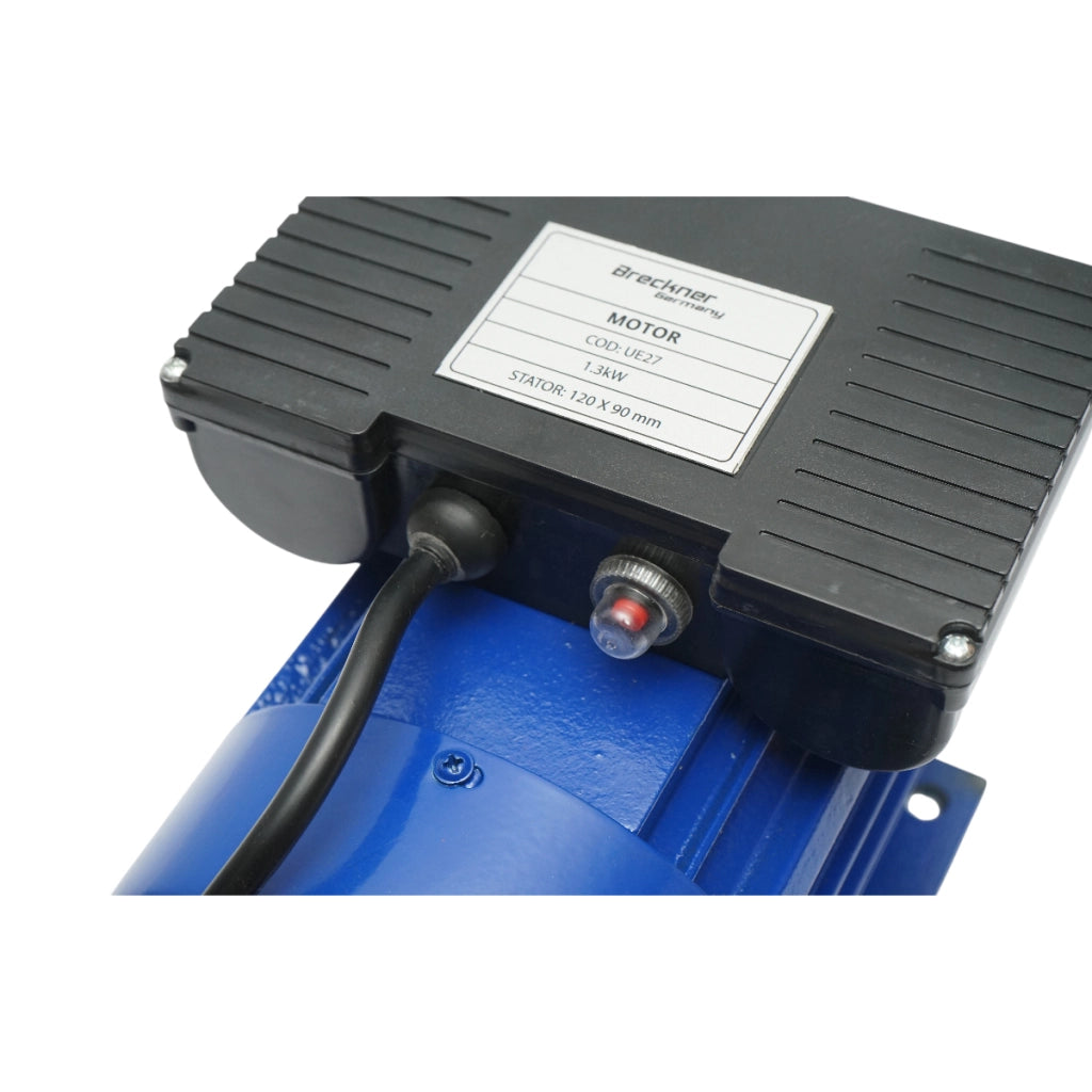 Motore elettrico monofase 1,3KW, 220V, velocità 2800 giri/min, statore 120x90mm Breckner Germany