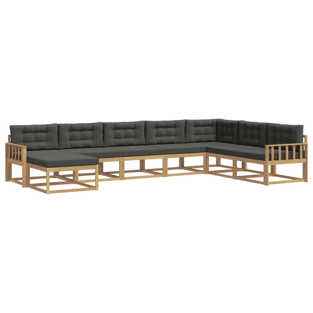 Set di divani da esterno 8 pcs Bianco e Antracite 3386861