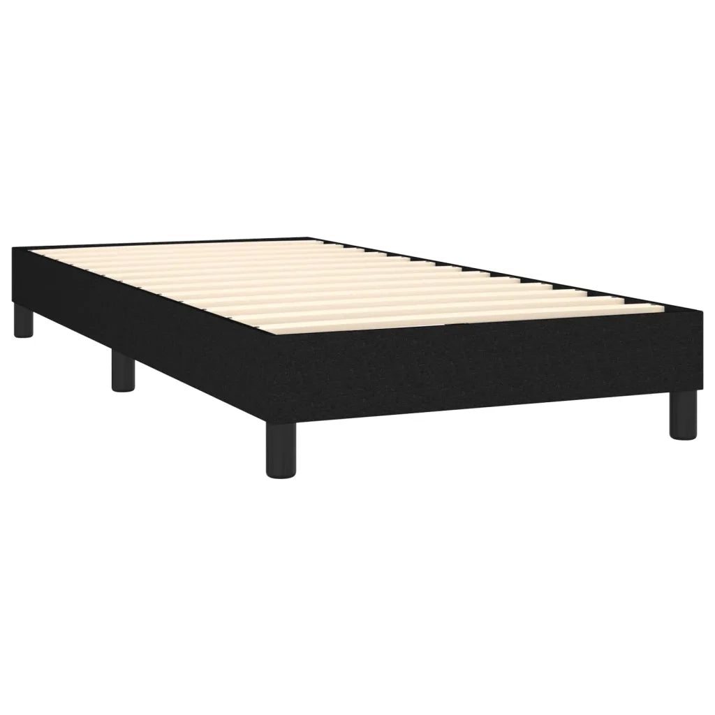 Giroletto a Molle con Materasso Nero 90x190 cm in Tessuto 3126047