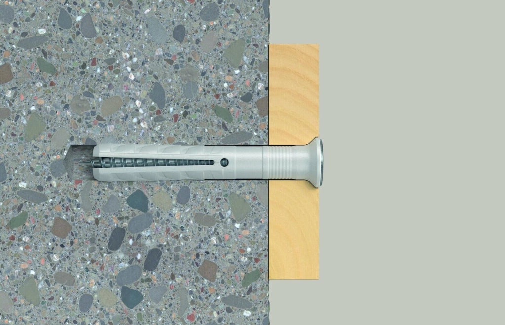 Fischer 48794 Hammerfix N Kit di viti e tasselli a muro Diametro 8 mm Lunghezza 120 mm colore Grigio Argento