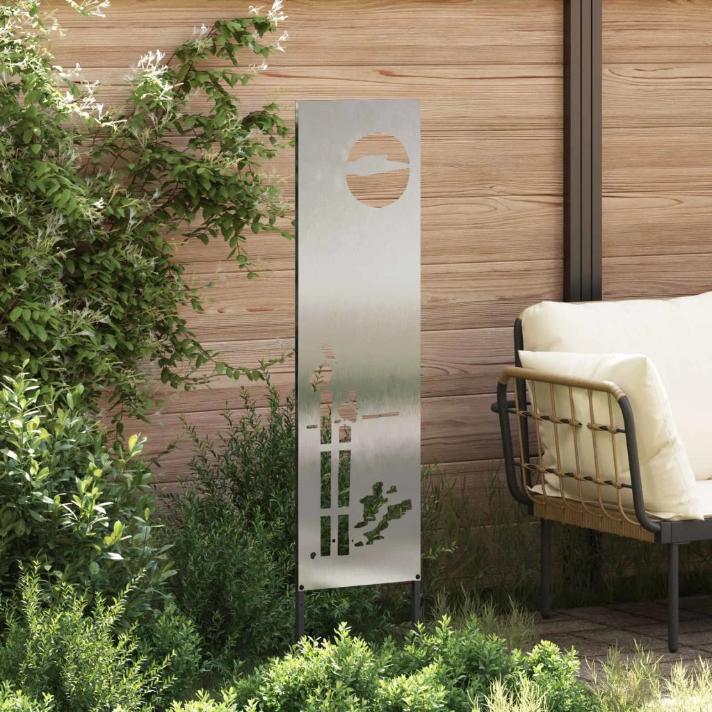Schermo per privacy in giardino Traforo Argento 32 x 140 cm 876249