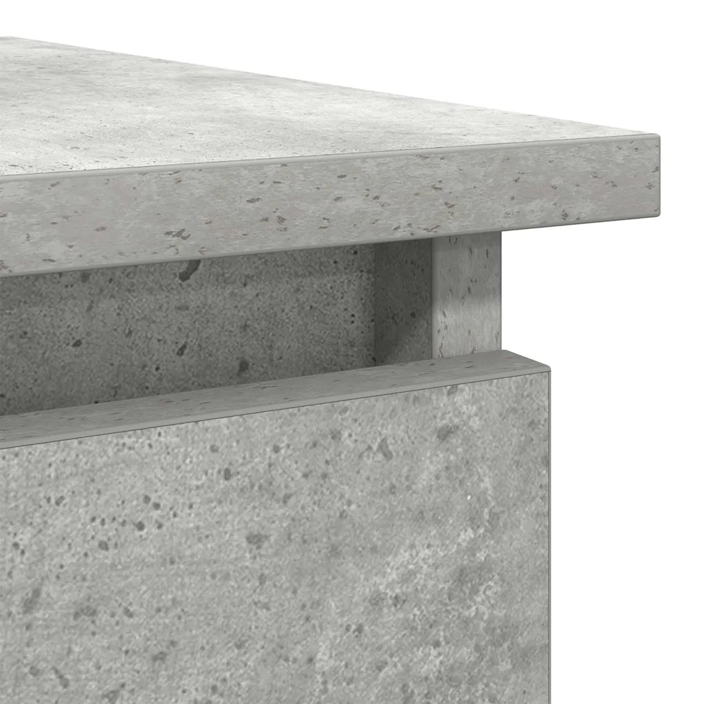 Tavolo Consolle con Cassetti Grigio Cemento 85,5x38,5x74,5 cm 861394