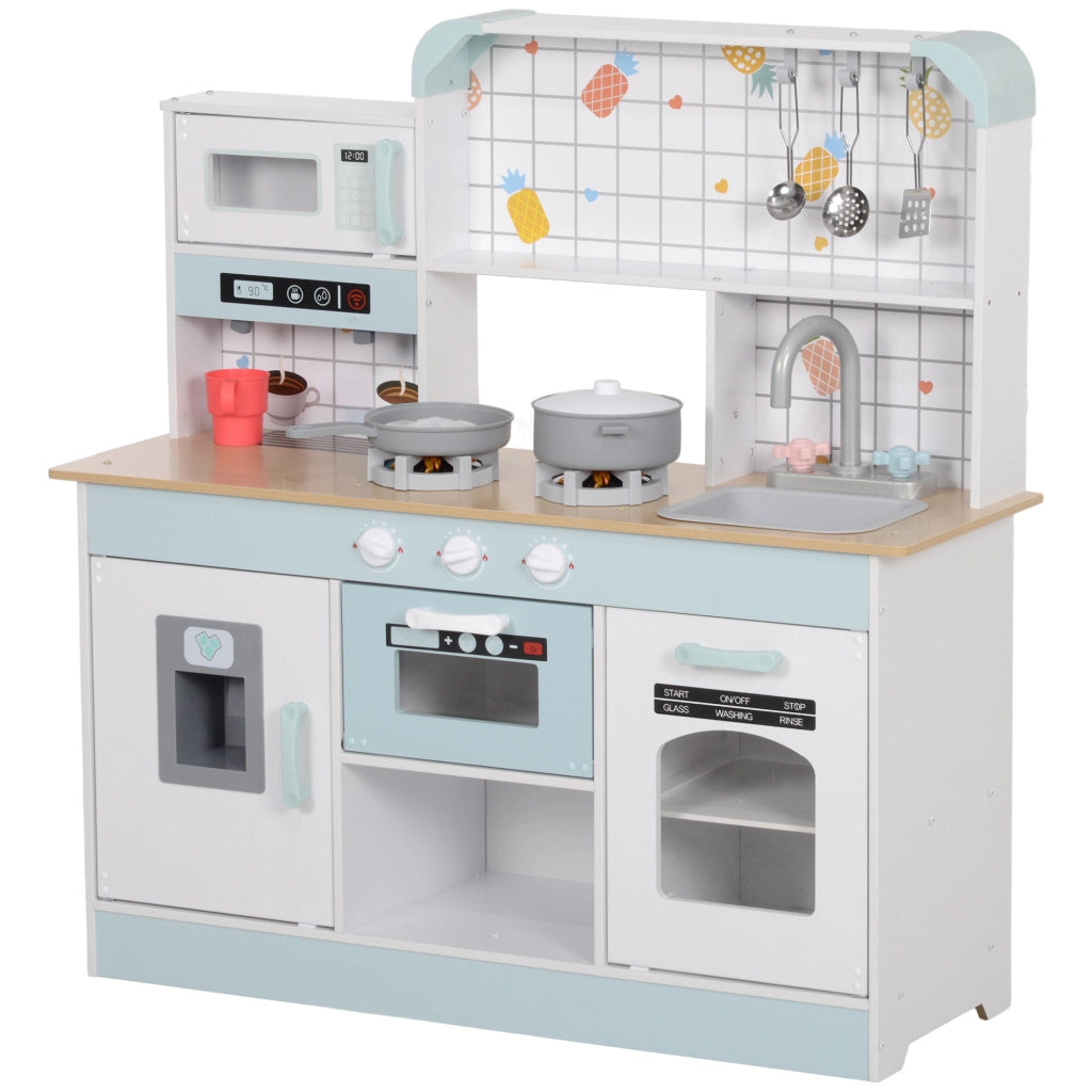 Cucina Giocattolo per Bambini con Suoni Lavello Rubinetto Microonde Macchina Caff¨¨ Ghiaccio ¨C Xylo ¨C Bianco