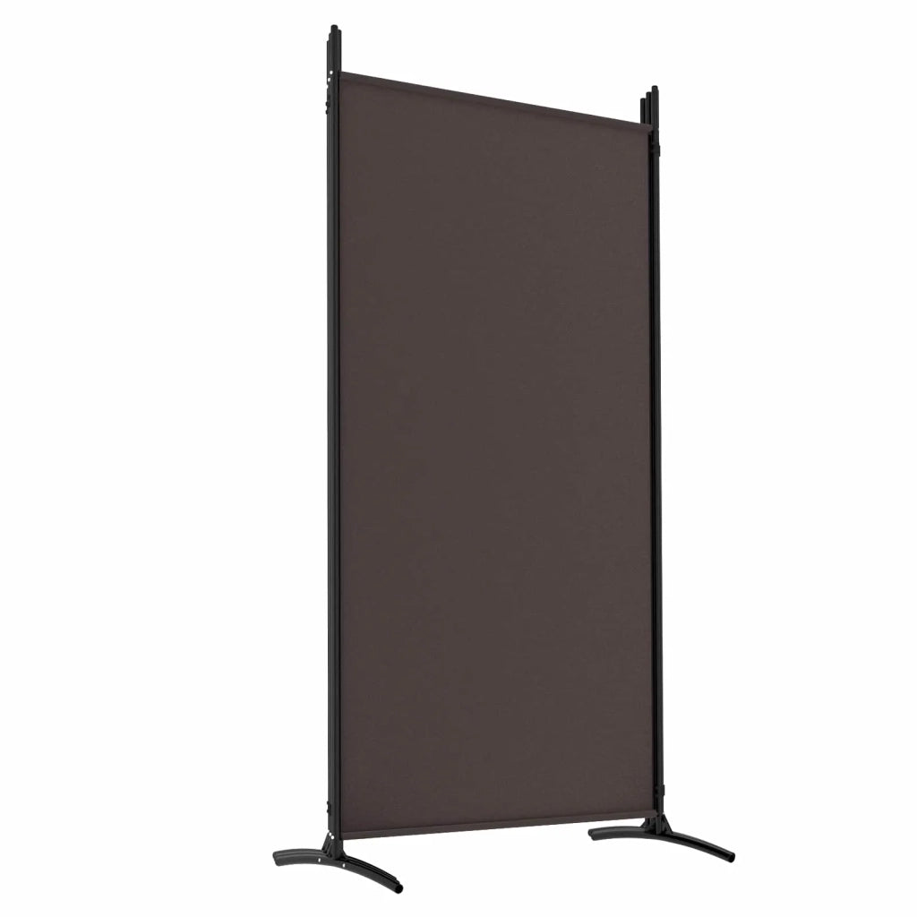 Divisorio a 5 Pannelli Marrone 433x180 cm in Tessuto 350267