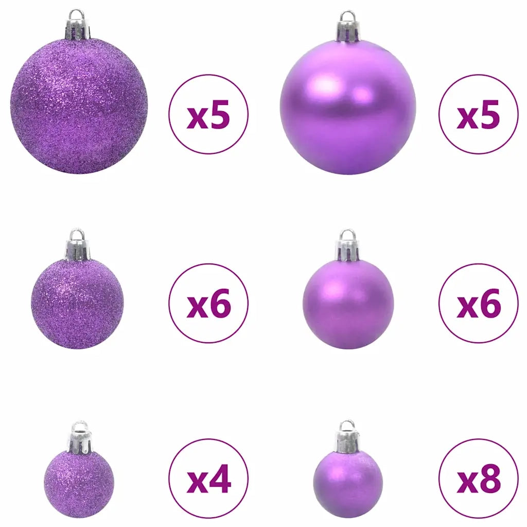 Albero di Natale Artificiale Imbiancato con Luci LED 120 cm 3396803